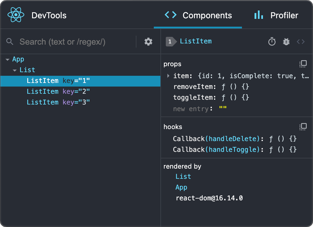 React Developer Tools en mode autonome